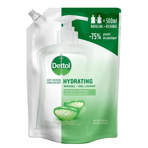 Dettol Hydraterende Wasgel Aloë Vera Navulling 500 ML