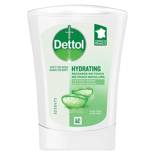 Dettol No-Touch Automatische Zeepdispenser Zilver Aloe Vera Navulling 250 ML