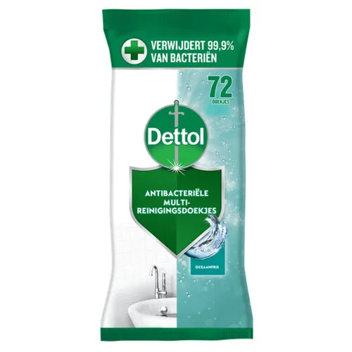 Dettol Antibacteriële Reinigingsdoekjes Oceaanfris 72 Stuks
