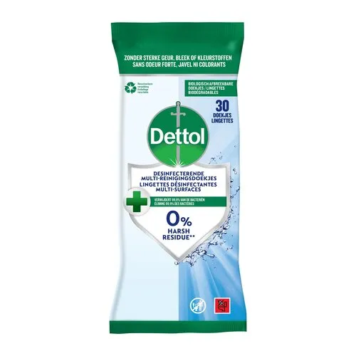 Dettol Desinfecterende Reinigingsdoekjes Cleanser 30 Stuks
