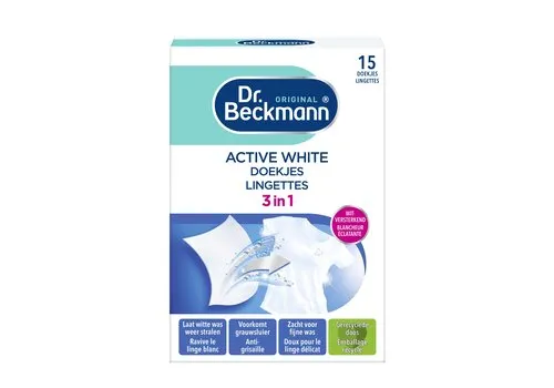 Dr. Beckmann Active White Sheets 15 Stuks