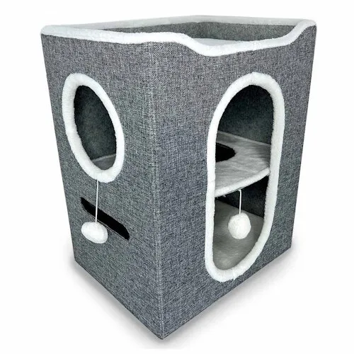 Duvo+ Kattenhuisje Gene 46x36x58CM grijs