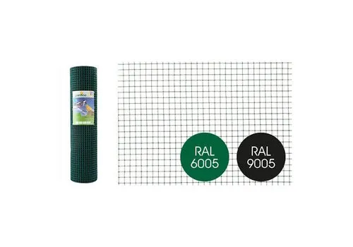 Gelast gaas Zwart 25m