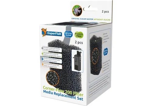 SuperFish Corner Filter 200 Media Vervang Set