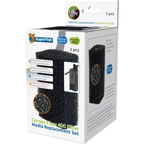 SuperFish Corner Filter 400 Media Vervang Set SuperFish Corner Filter 400 Media Vervang Set
