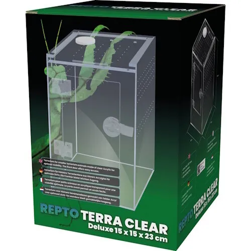 Repto Terra Clear Deluxe | 15 x 15 x 23CM