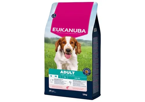 Eukanuba Adult Small&Medium Breed Zalm 12 kg