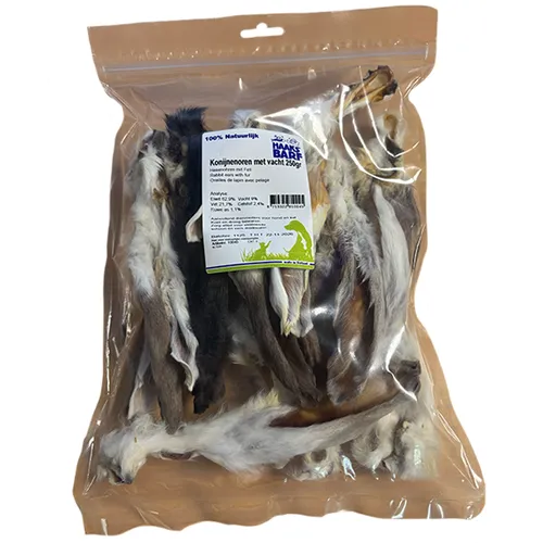 Junai.nl Konijnenoren met vacht 250gr