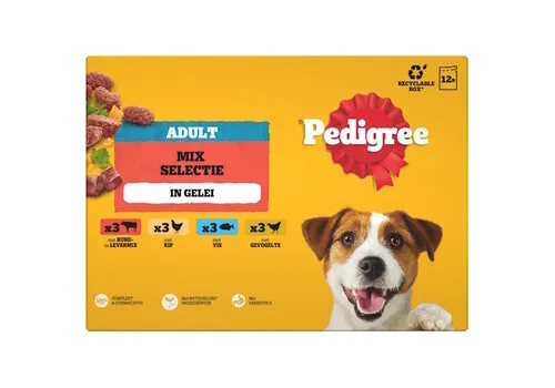 Pedigree Mix Selectie in gelei 12x100gr