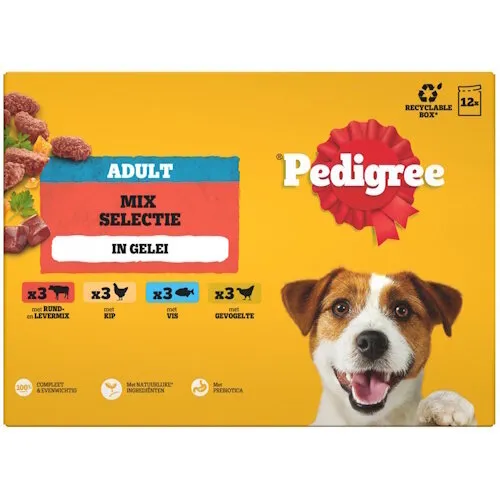 Pedigree Mix Selectie in gelei 12x100gr