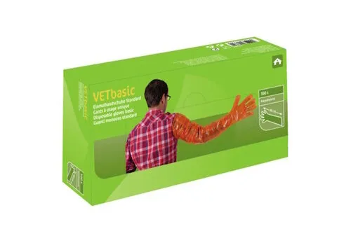 Kerbl Onderzoekshandschoen Vetbasic lang 90CM - 100 Stuks.