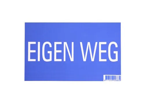 Junai.nl Bordje - eigen weg