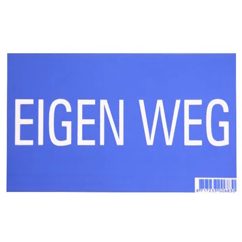 Junai.nl Bordje - eigen weg