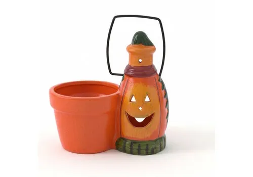 Junai.nl Halloween bloempot met waxinelichthouder