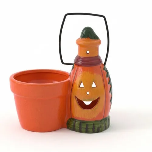 Junai.nl Halloween-pompoenkaarslantaarn/bloempot