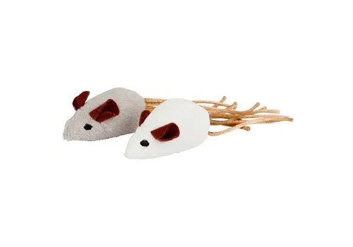 Kerbl Muis grijs/wit 7 Centimeter 2 stuks