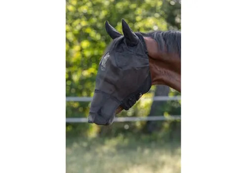 Kerbl Vliegenmasker met oor- en neus bescherming Pony