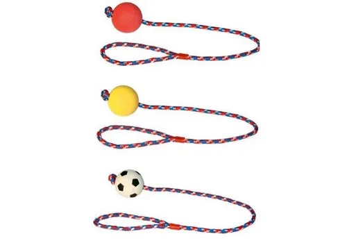 Kerbl Schuimrubberbal met touw 60CM