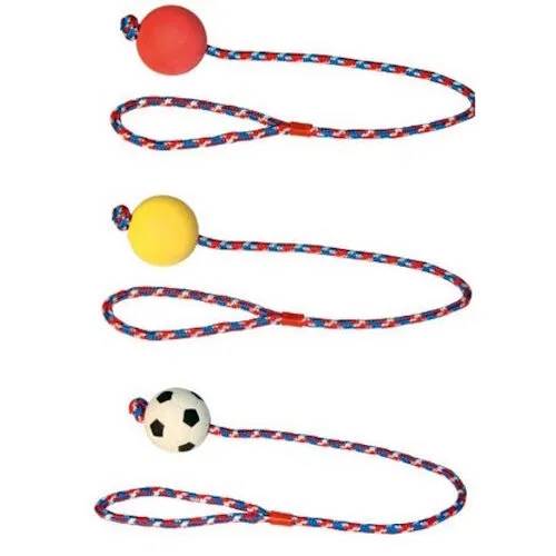 Kerbl Schuimrubberbal met touw 60CM