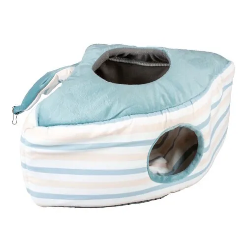 Duvo+ Striped hoekhuis pluche meerkleurig