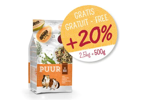 Witte Molen PUUR Cavia WM +20% 3KG