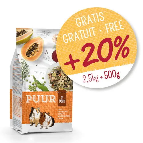 Witte Molen PUUR Cavia WM +20% 3KG