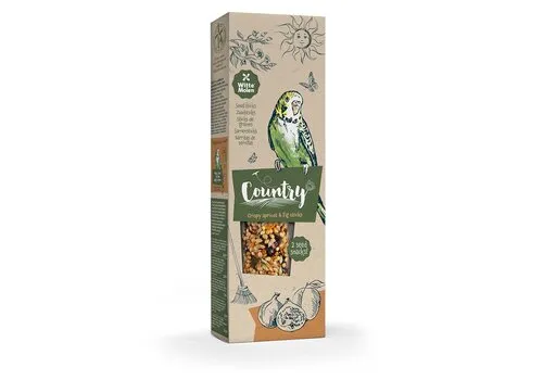 Witte Molen Country zaadsticks parkiet abrikoos & vijg 60 gram - 2 stuks