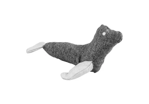 Duvo+ ECO Pluche Zeehond 22x10x9cm grijs