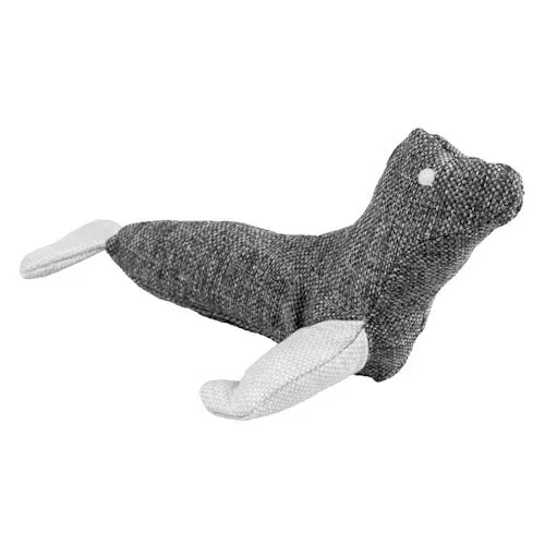 Duvo+ ECO Pluche Zeehond 22x10x9cm grijs