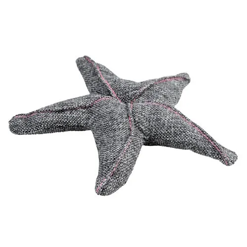 Duvo+ ECO Pluche Zeester 17x18x3cm grijs