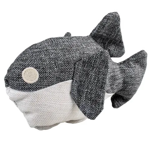Duvo+ ECO Pluche Vis Fugu 19x13x8cm grijs