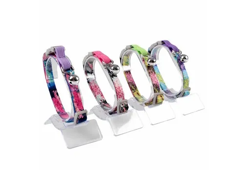Duvo+ Kattenhalsband Bloemen Splash 20-30CM / 10MM
