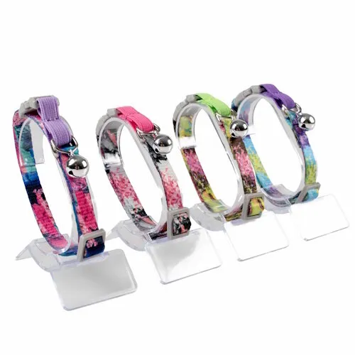 Duvo+ Kattenhalsband Bloemen Splash 20-30CM / 10MM