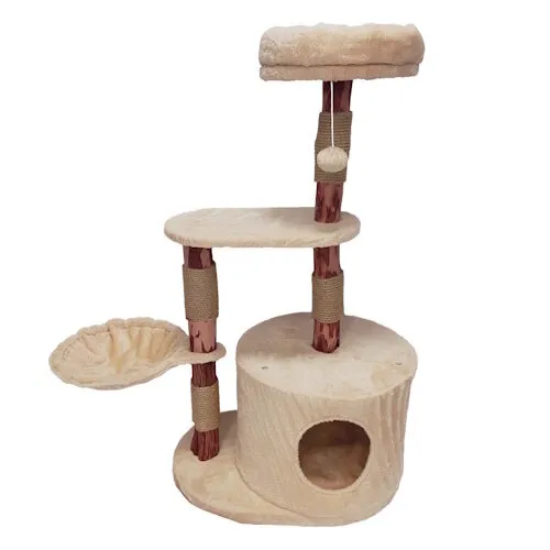 Duvo+ Krabpaal Nuno Natural Wood | 60x40x100cm