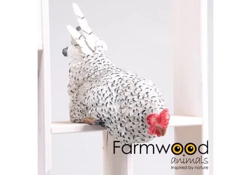 Farmwood Kip op rand 23x14x24cm