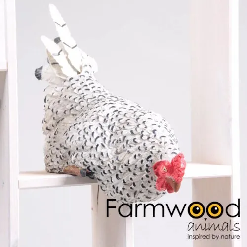 Farmwood Kip op rand 23x14x24cm