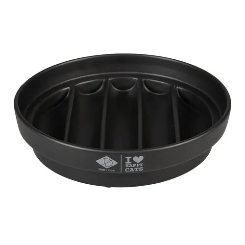 D&D Home SUE Slow Feeder 'Golf' Zwart – 750 ml