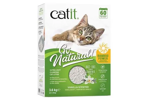 Cat It Bamboe Klontvormende Kattenbakvulling – 2 × 1,8 kg Cat It Bamboe Klontvormende Kattenbakvulling – 2 × 1,8 kg