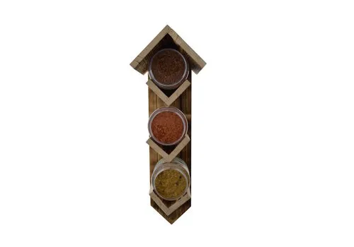 Tweetfeed Pindakaaspothouder budget trio – vurenhout 44 cm