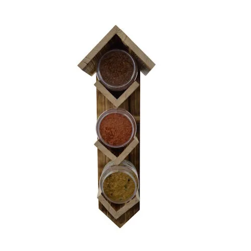 Tweetfeed Pindakaaspothouder budget trio – vurenhout 44 cm