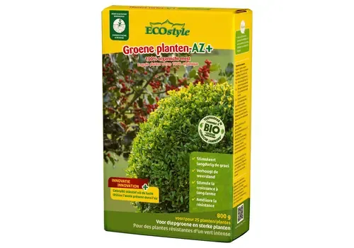 ECOstyle Groene Planten-AZ+ meststof - voeding voor gezonde groene planten ECOstyle Groene Planten-AZ+ meststof - voeding voor gezonde groene planten