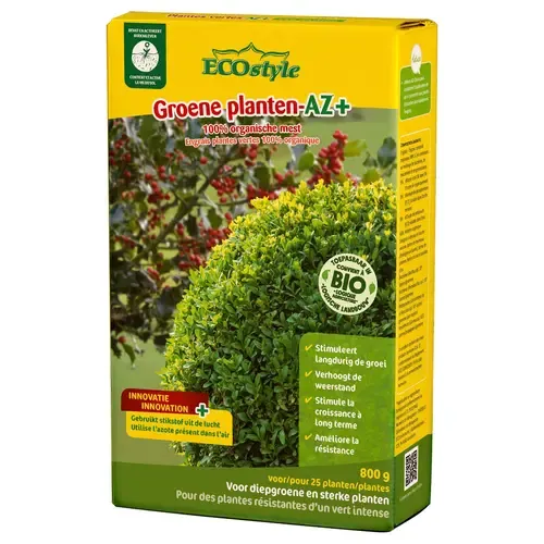 ECOstyle Groene Planten-AZ+ meststof - voeding voor gezonde groene planten ECOstyle Groene Planten-AZ+ meststof - voeding voor gezonde groene planten