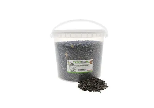Tweetfeed Zonnebloempit gestreept emmer – 2 kg Tweetfeed Zonnebloempit gestreept emmer – 2 kg