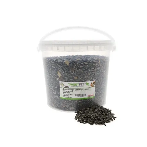 Tweetfeed Zonnebloempit gestreept emmer – 2 kg Tweetfeed Zonnebloempit gestreept emmer – 2 kg