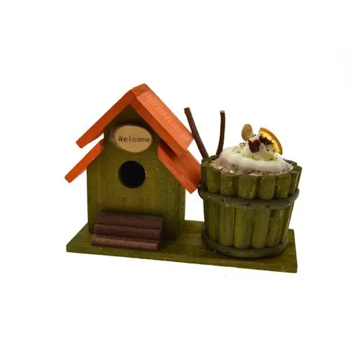 Tweetfeed Vogelhuisje met vogeltaart – 27 × 11 × 19 cm
