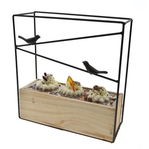 Tweetfeed Vogeltaart met vogeltjes – 28 × 10 × 29 cm
