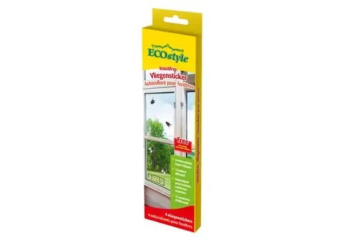ECOstyle Vliegensticker - geurloze raamsticker tegen vliegen