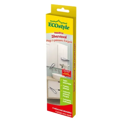 ECOstyle Zilvervisval - geurloze lijmval tegen zilvervisjes ECOstyle Zilvervisval - geurloze lijmval tegen zilvervisjes