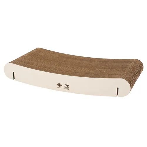 D&D Home Gebogen Kartonnen Wandplank Navulling “David” – Bruin/Zwart & Bruin/Beige
