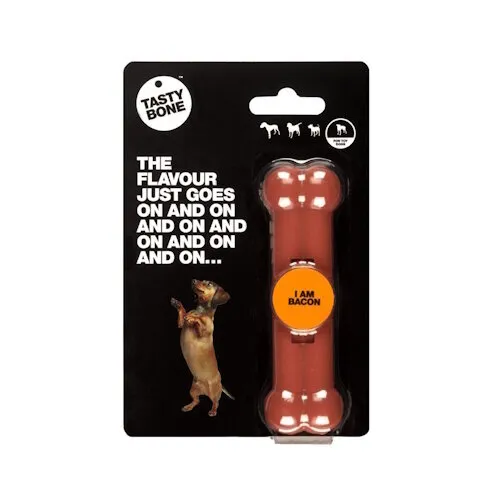 Tasty Bone Bacon Toy - 11 cm